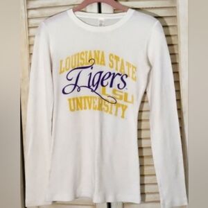 LSU Long Sleeve Thermal Shirt (Fits Small/XS)